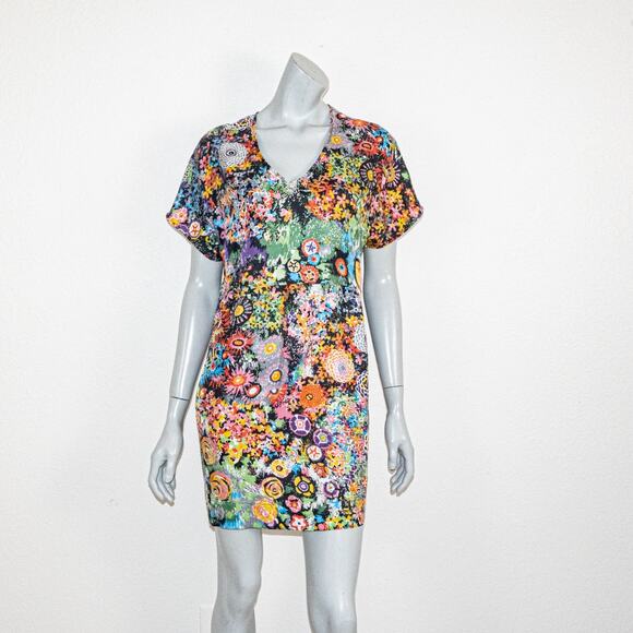 See by Chloe size 6 100% Silk V-Neck Floral Print Dress - Picture 1 of 11